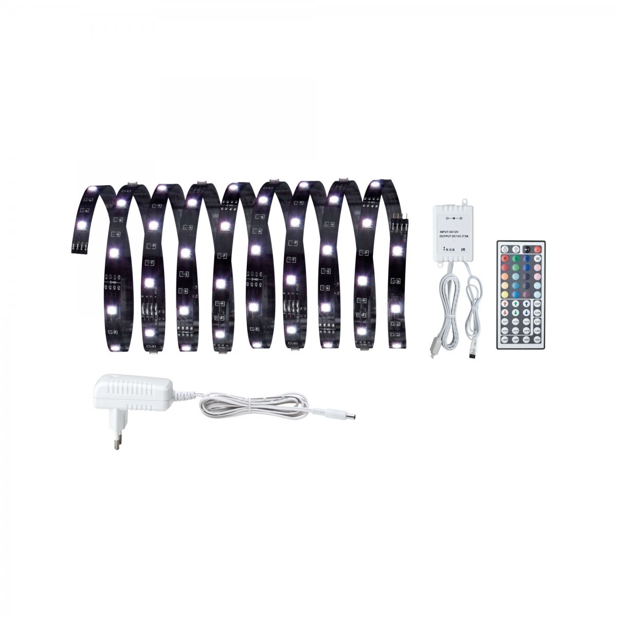 Paulmann No. 70430 YourLED ECO Stripe Basisset 3 m RGB Schwarz 