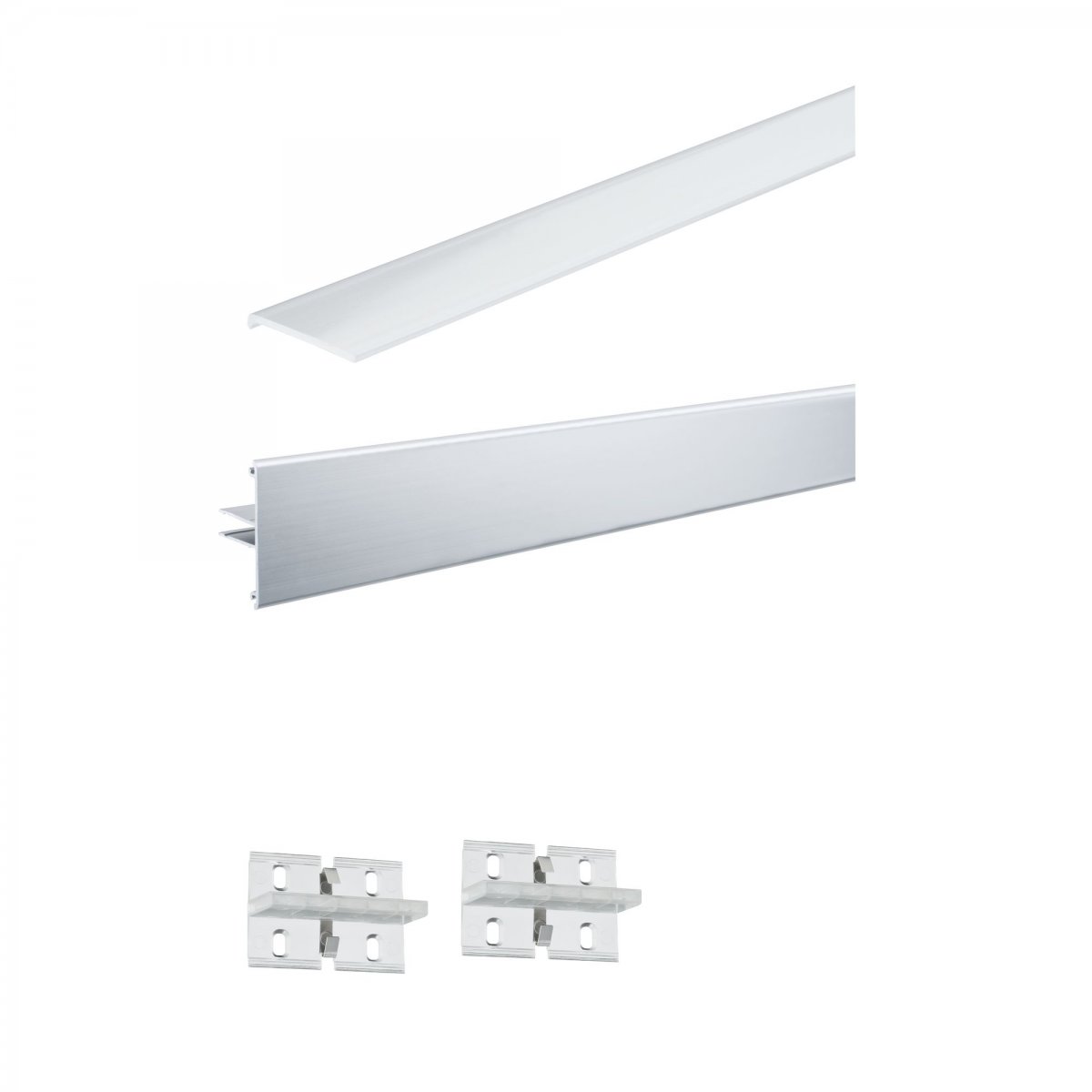 Paulmann No. 70520 Duo Profil Set 1m Alu eloxiert inkl. Clips und Diffusor