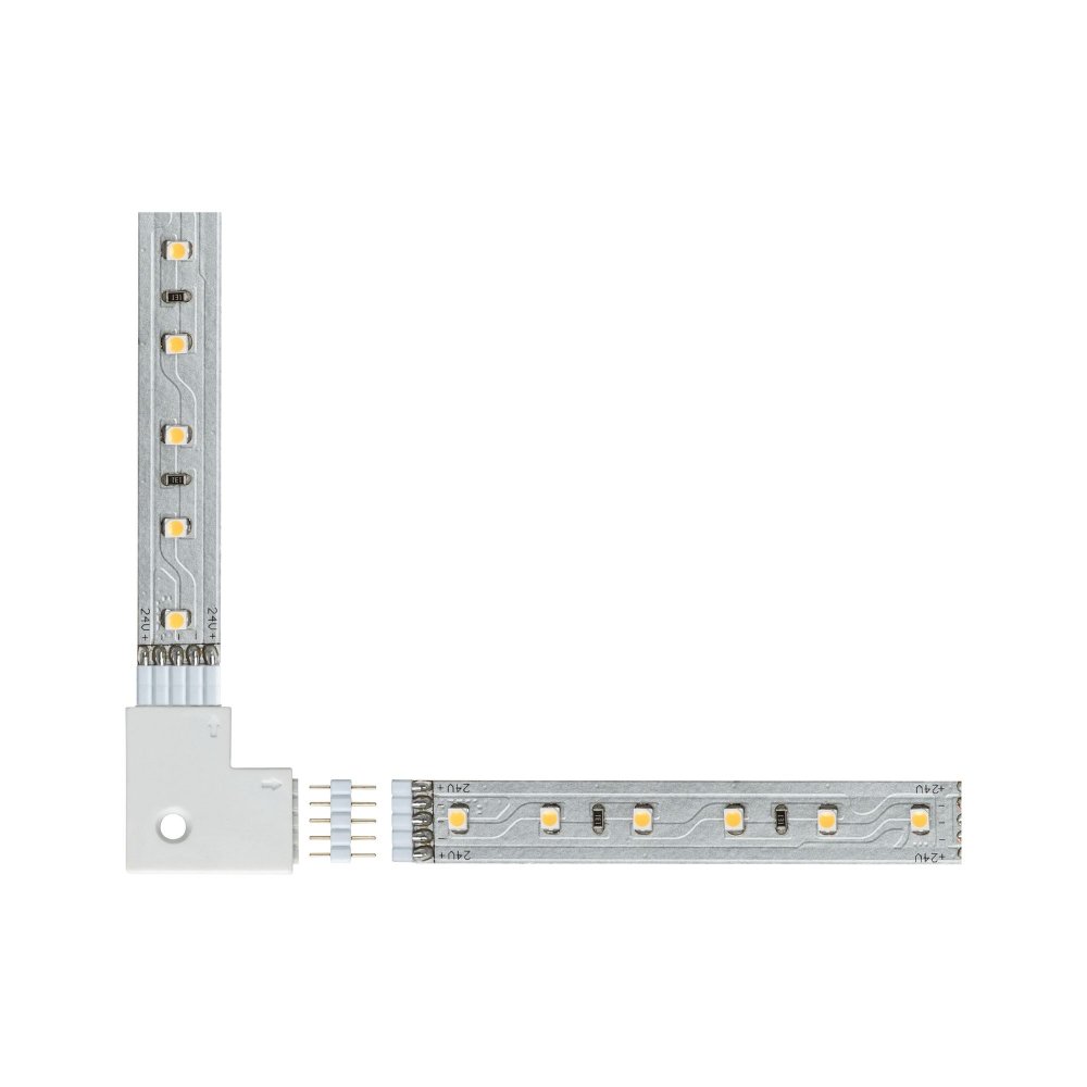 Paulmann No. 70616 MaxLED Eckverbinder 90° Weiß 4er-Pack inkl. 8 