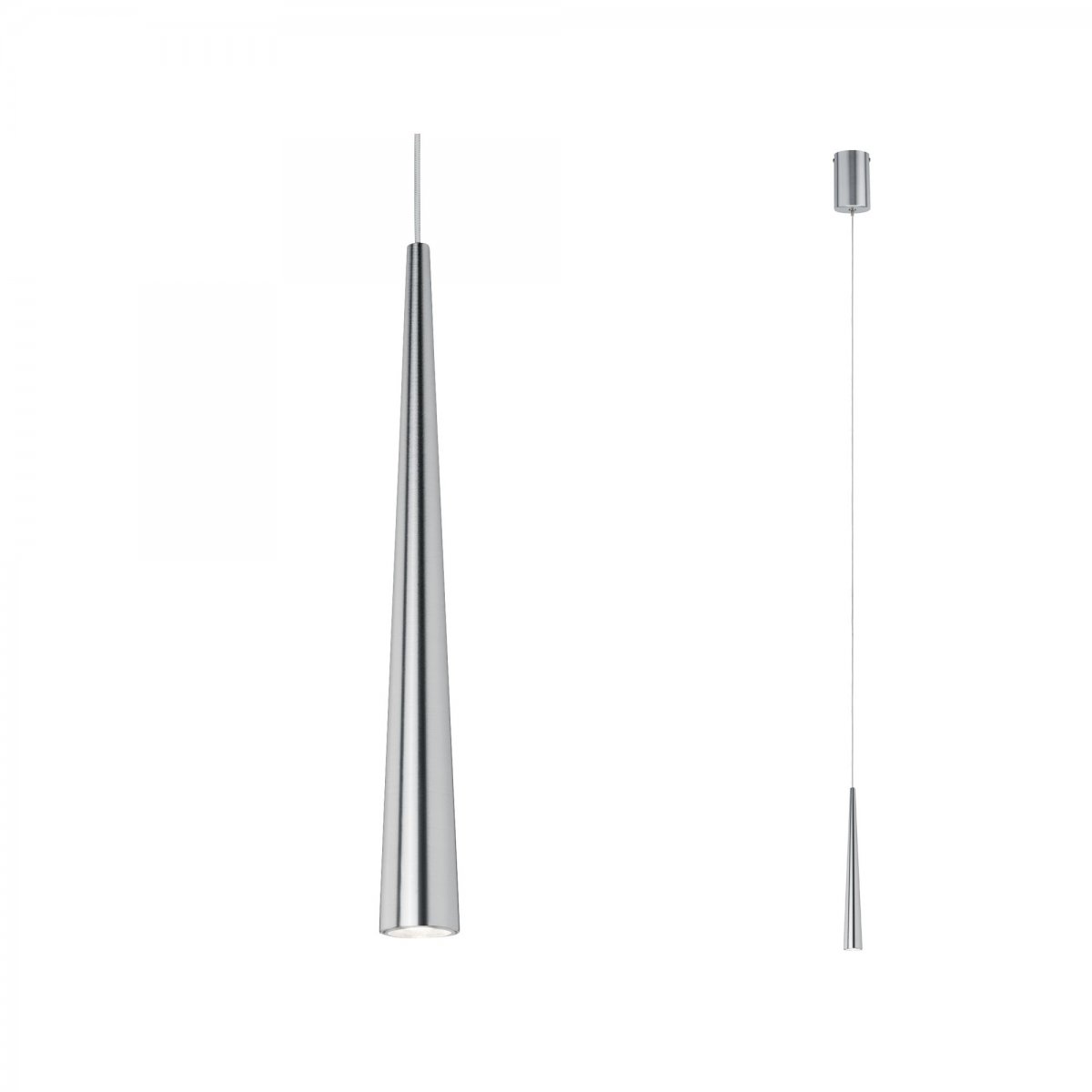 Paulmann No. 70929 LED Pendelleuchte 1-flammig Gutta Alu geb�rstet