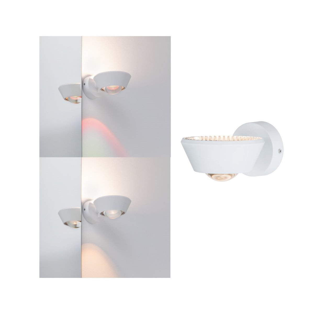 Paulmann No. 70946 LED Wandleuchte Sabik Wei� matt,  dimmbar IP44