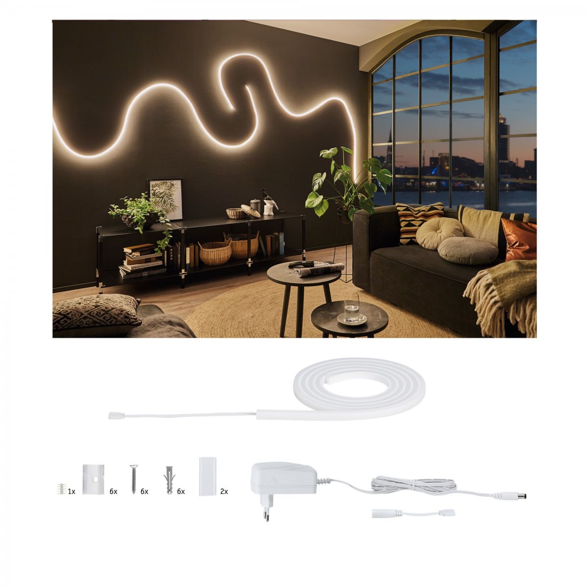Paulmann No. 70962 MaxLED Flow Basisset 1,5m 21W Warmwei�