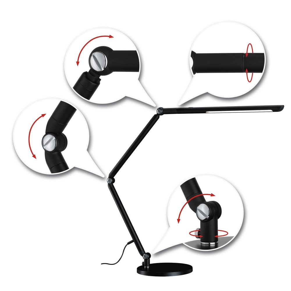 Paulmann No. 78912 LED Schreibtischleuchte FlexBar Schwarz 10,6W  