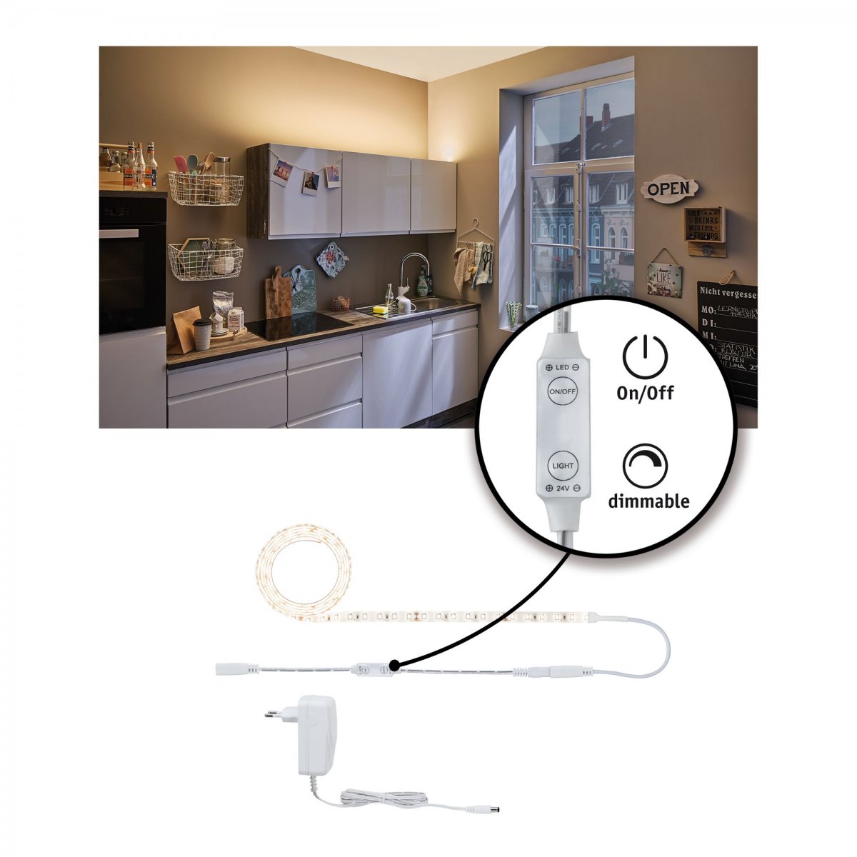 Paulmann No. 78955 SimpLED Strip Set 1,5m 17W Warmwei� beschichtet 