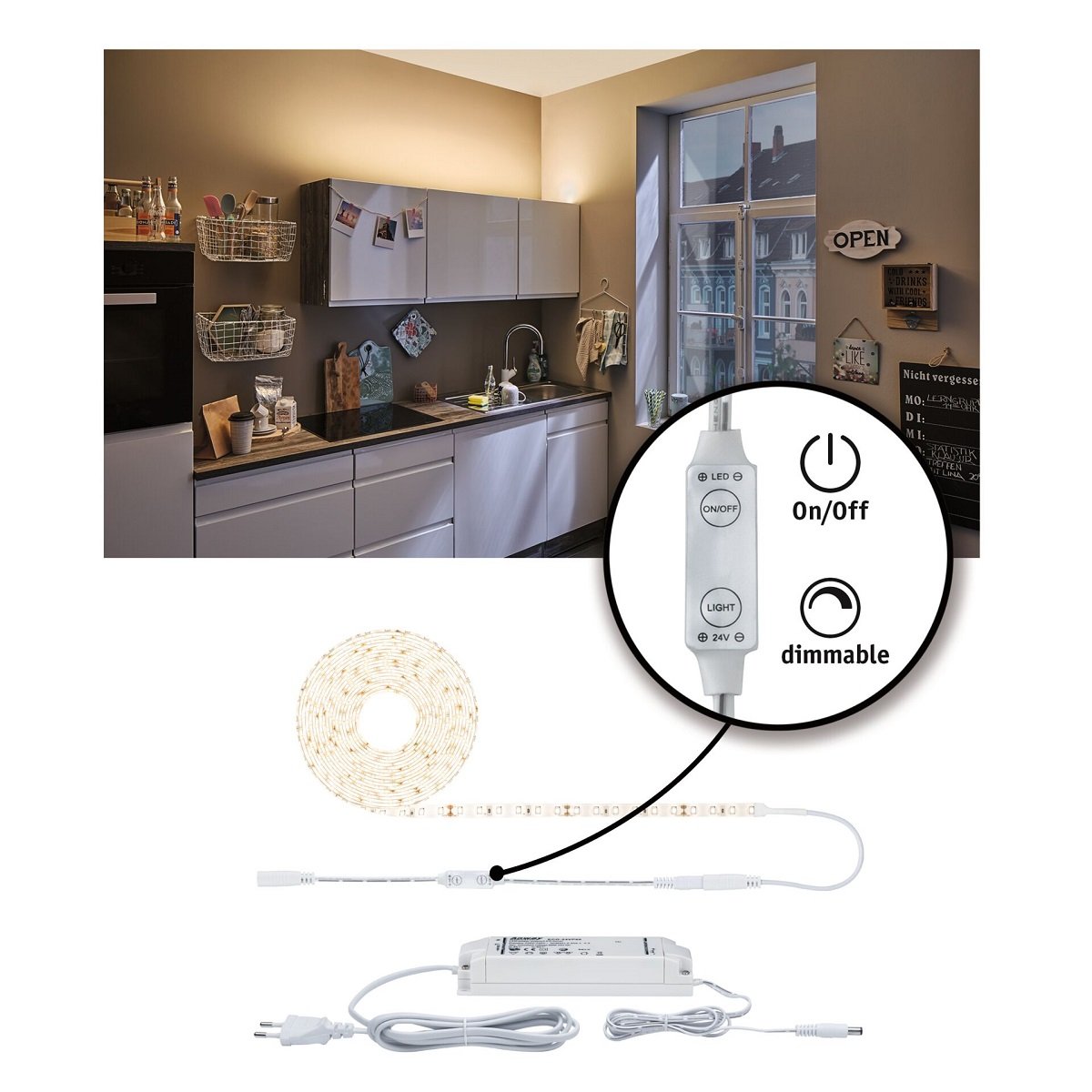 Paulmann No. 78957 SimpLED Strip Set 5m 50W Warmwei� beschichtet 