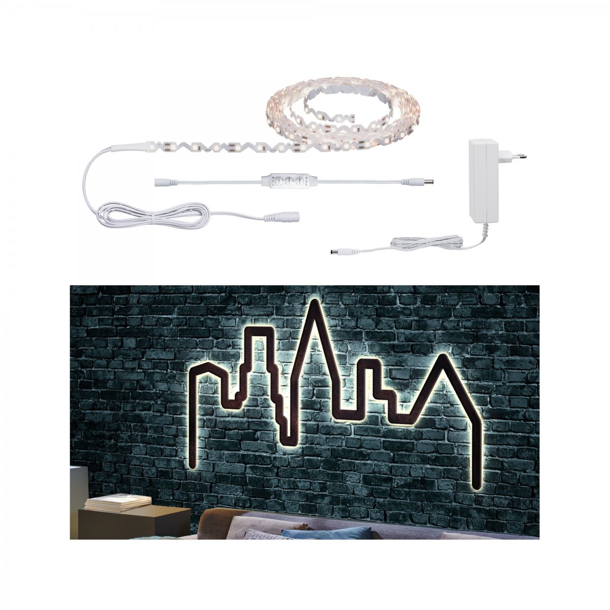 Paulmann No. 78963 FlexLED Stripe 3D Set 5m Warmwei�  10,5W Wei�