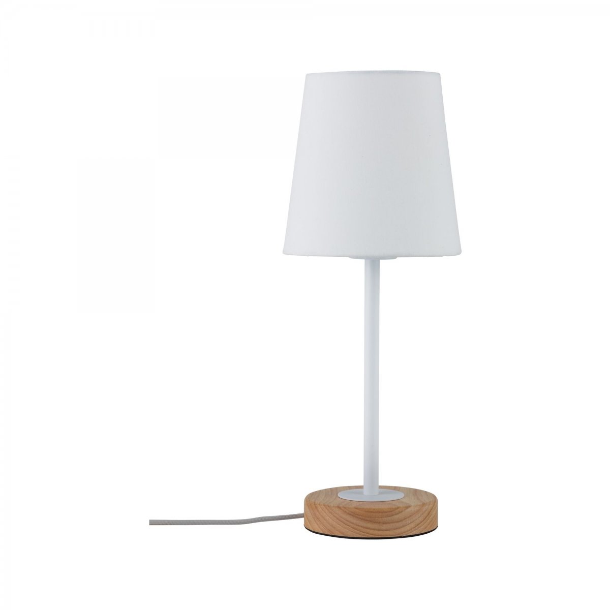 Paulmann No. 79636 Tischleuchte Neordic Stellan Wei�, Holz E27