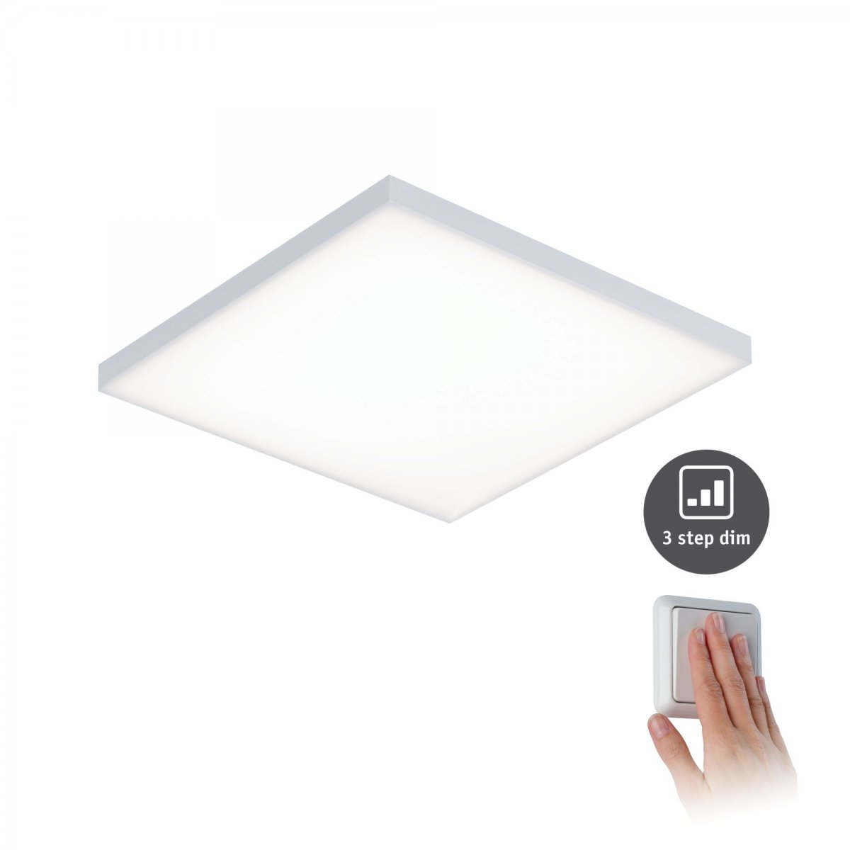 Paulmann No. 79821 LED Panel Velora 295x295mm 17W Weiß 3-Stufen 