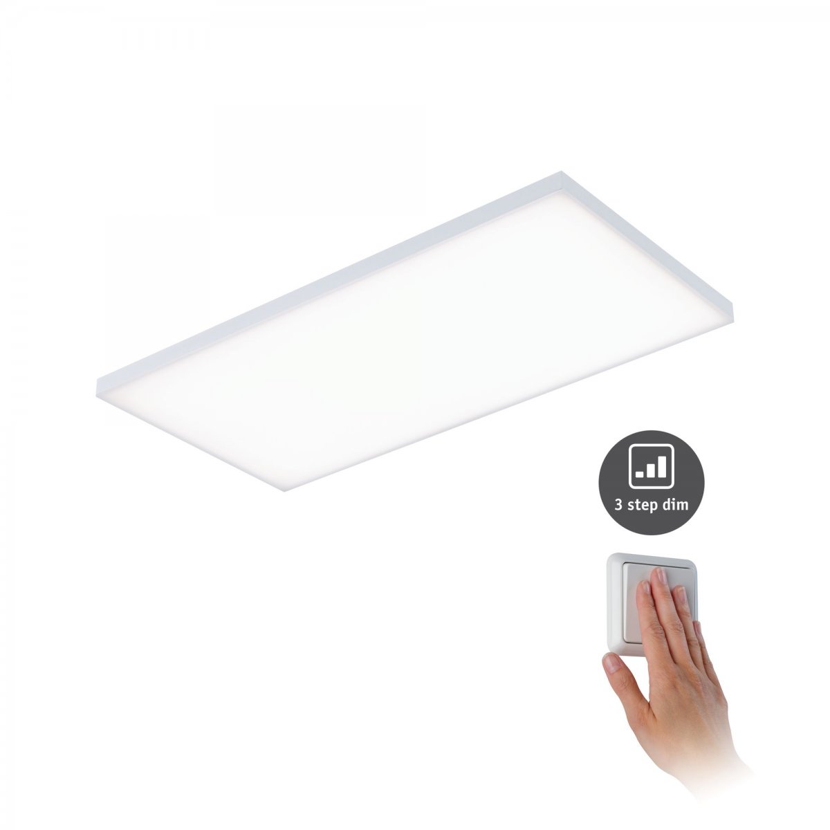 Paulmann No. 79823 LED Panel Velora 595x295mm 26W Wei� 3-Stufen-dimmbar