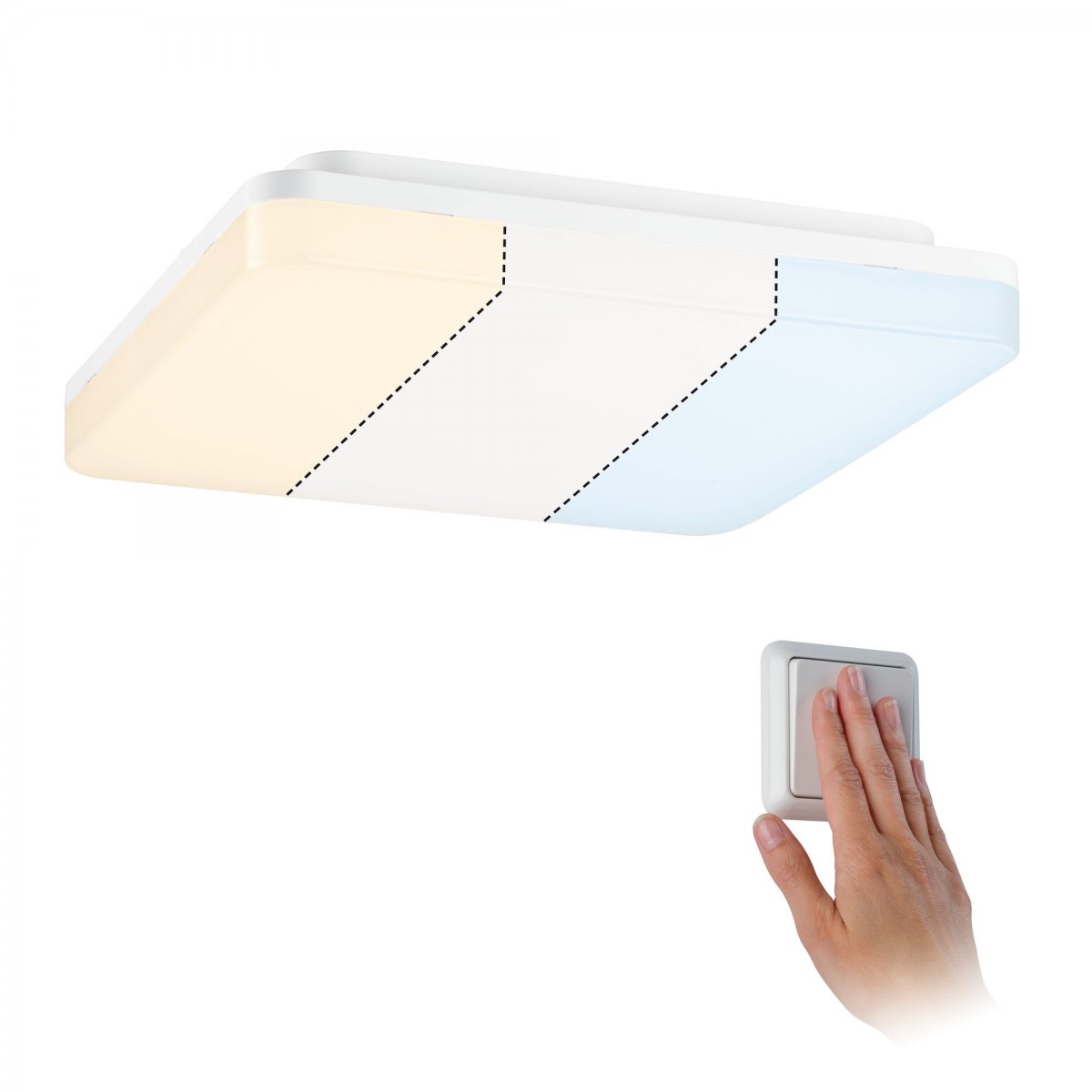 Paulmann No. 79839 LED Panel Cela 280x280mm 15,5W Wei� WhiteSwitch
