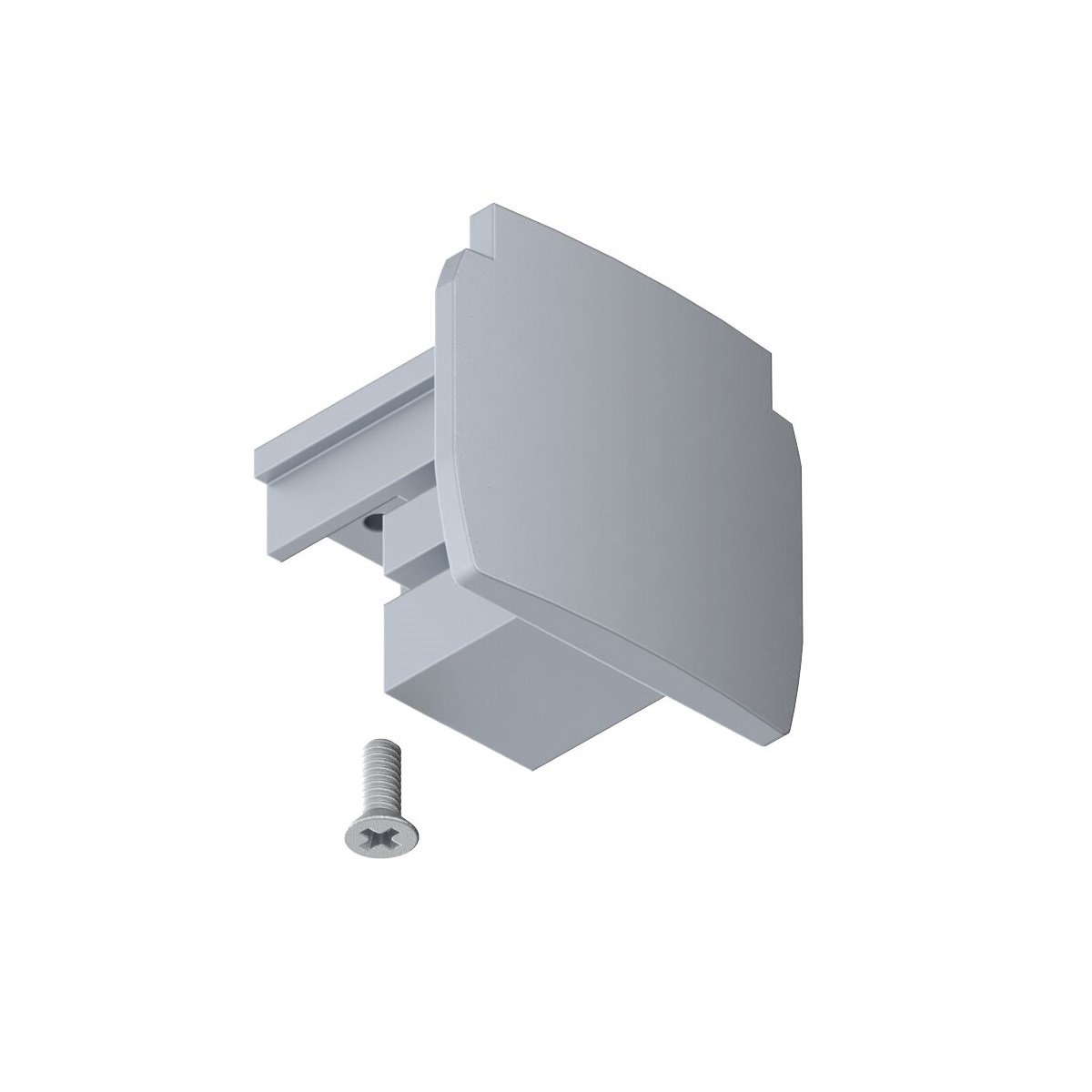 Paulmann No. 91382 ProRail3 3-Phasen Schienensystem Endkappe 1-er Pack Silber 