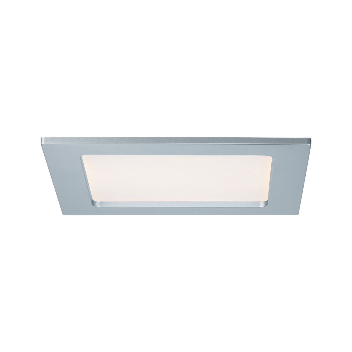 Paulmann No. 92080 Einbaupanel LED eckig 12W 2700K Chrom matt IP44 spritzwassergesch�tzt