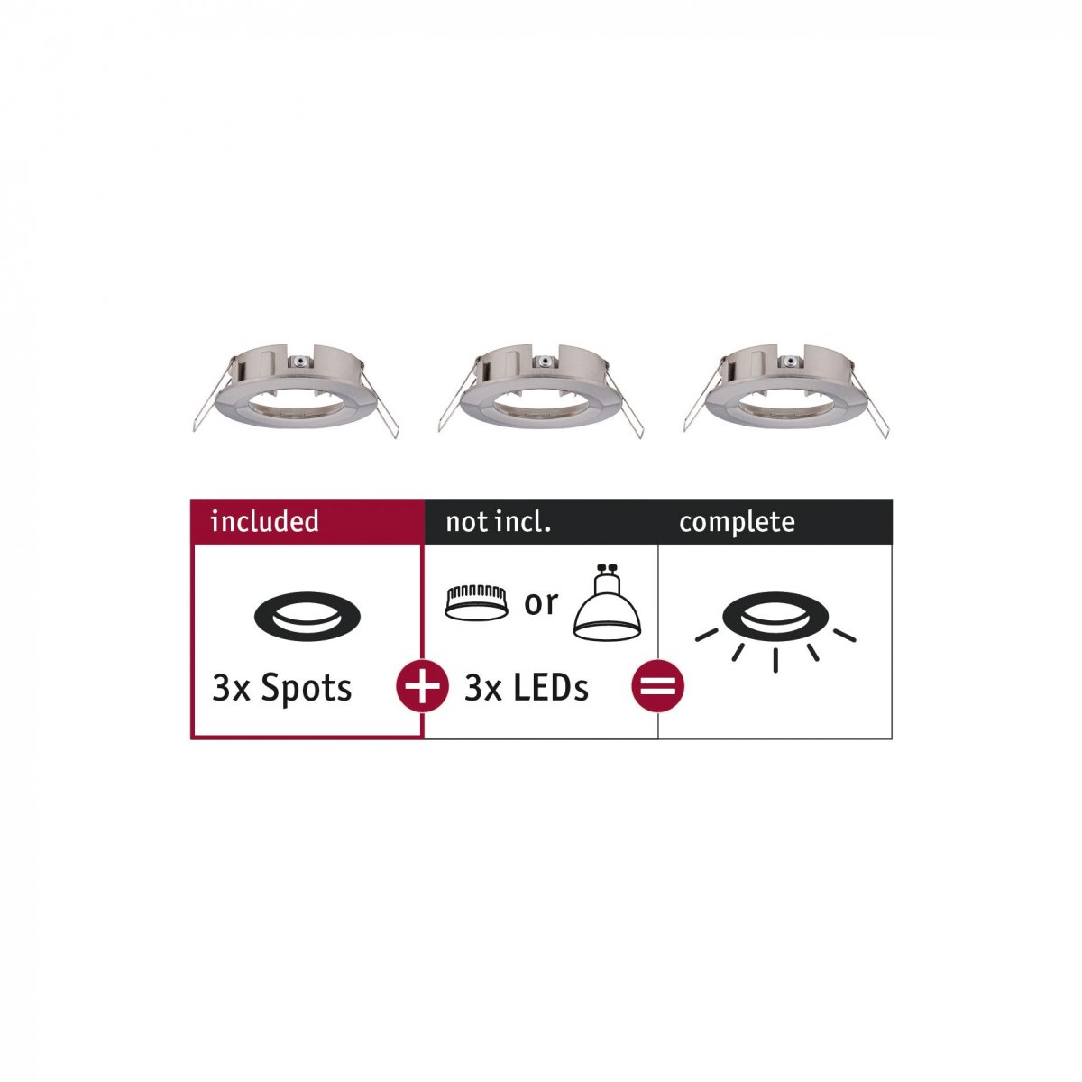 Paulmann No. 92479 Einbauleuchte CHOOSE Spot starr max. 10W Eisen geb�rstet 230V