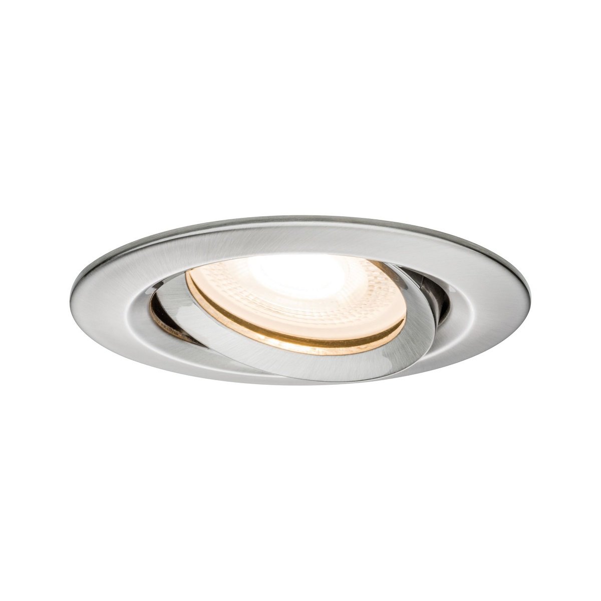 Paulmann No. 92899 Einbauleuchte LED Nova IP65 rund 7W GU10 Eisen 1er-Set schwenkbar