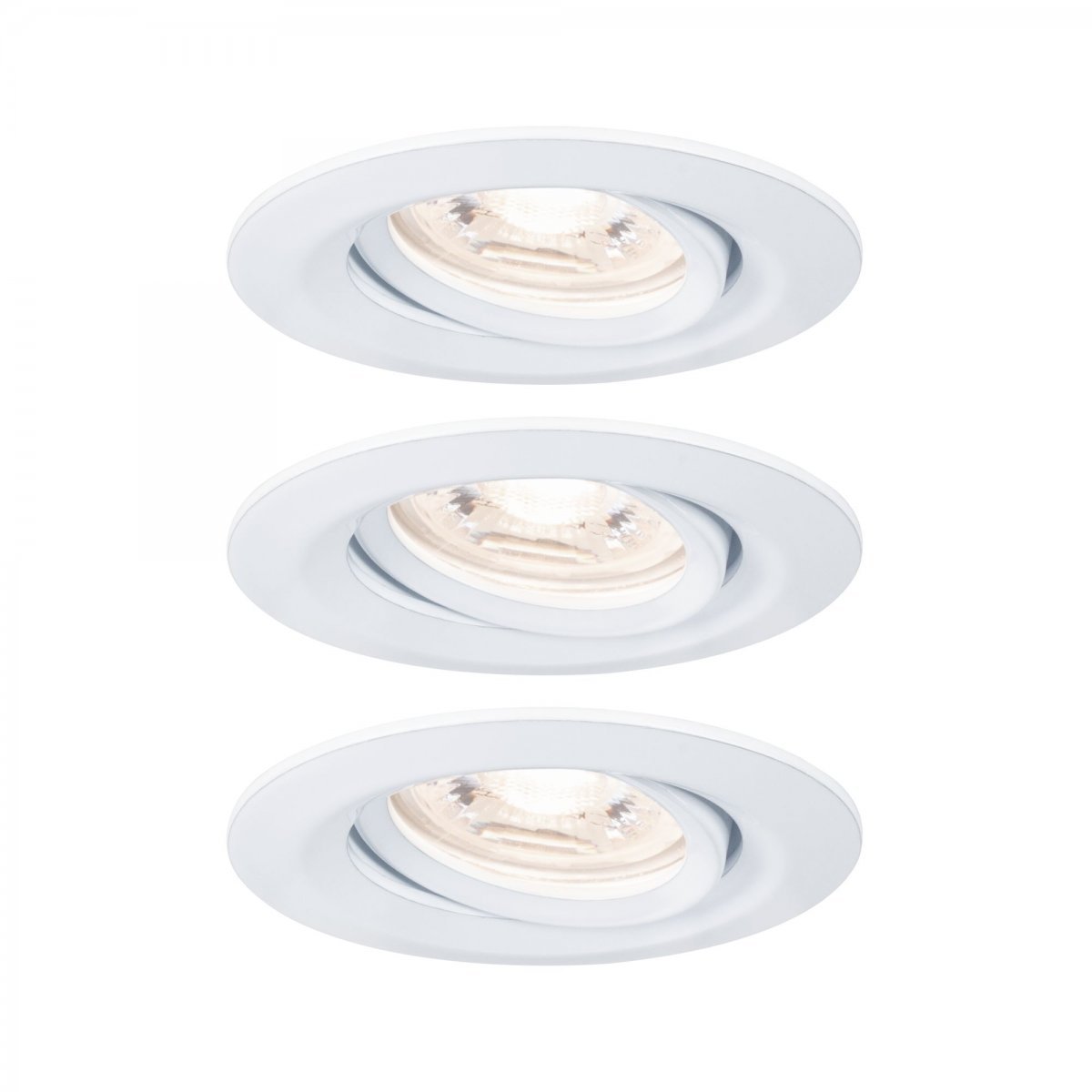 Paulmann No. 92971 Einbauleuchte Nova mini Plus EasyDim schwenkbar 3x4,2W 2.700K Wei�