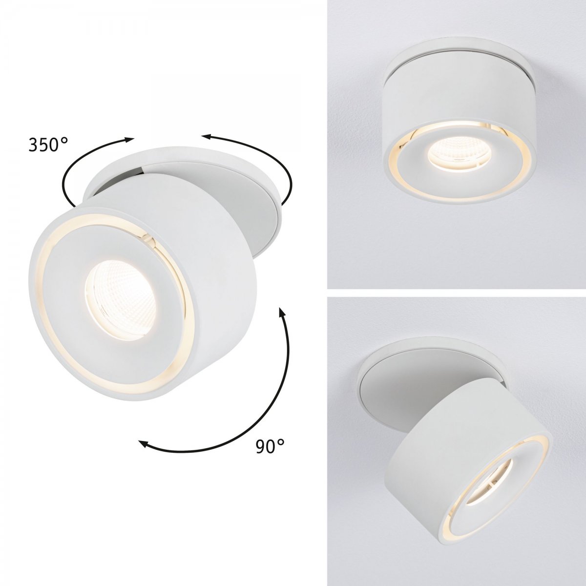 Paulmann No. 93372 Einbauleuchte LED Spircle Wei� matt 8W 3000K 36�