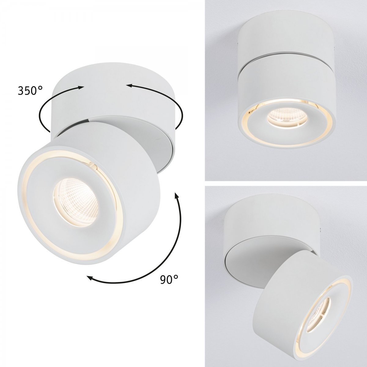 Paulmann No. 93373 Aufbauleuchte LED Spircle Wei� matt 8W 3000K 36�