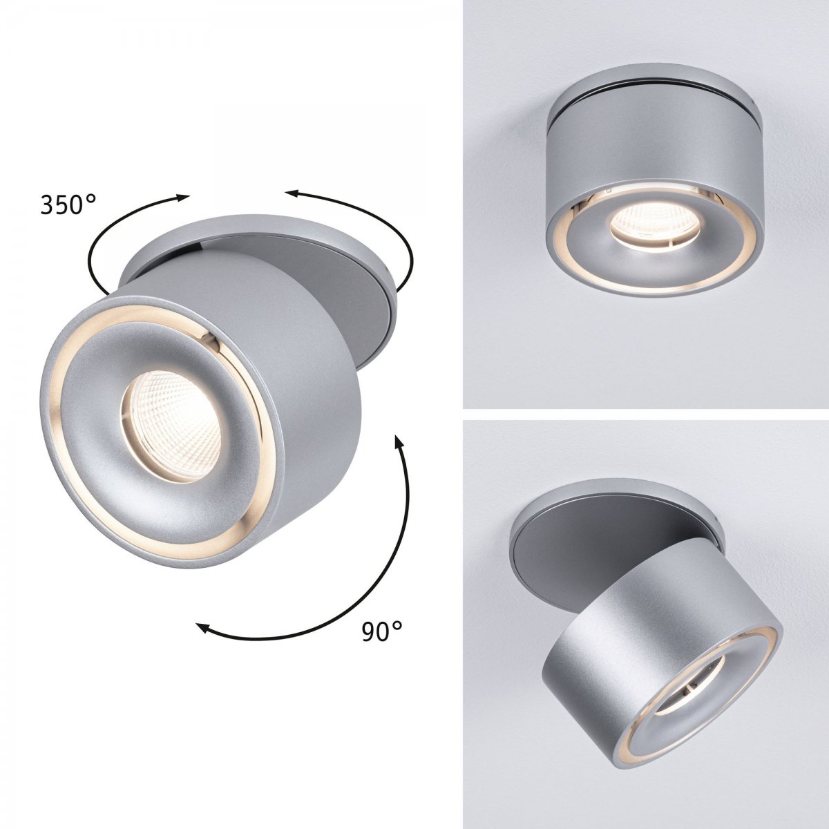 Paulmann No. 93374 Einbauleuchte LED Spircle Chrom matt 8W 3000K 36�