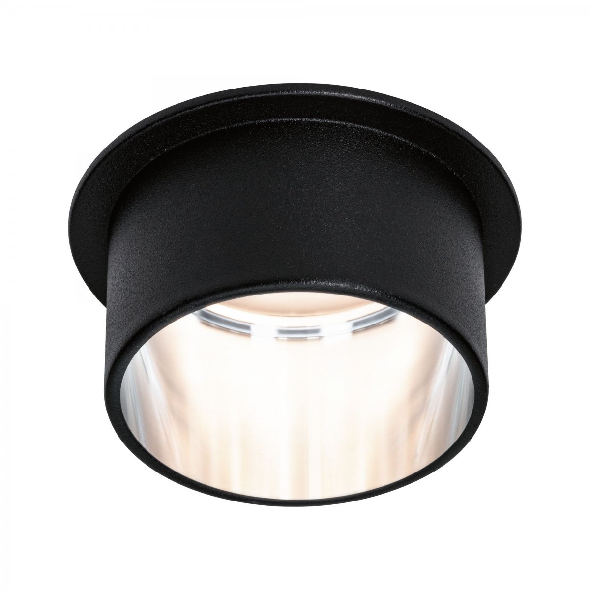 Paulmann No. 93382 LED Einbauleuchte Gil 6W IP44 2700K Schwarz Eisen 3-Stufen dimmbar