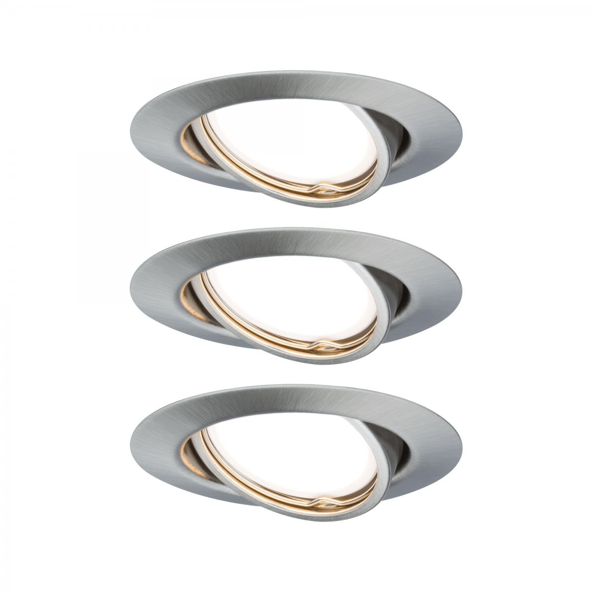 Paulmann No. 93420 LED Einbauleuchten Set Base schwenkbar, 3 x 5W  