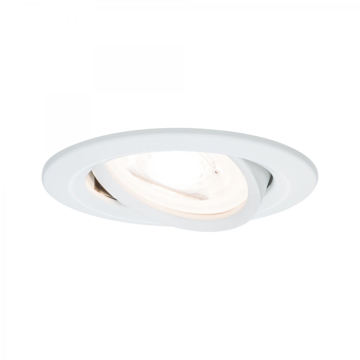 Paulmann No. 93430 LED Einbauleuchte Nova rund 6,5W GU10 Wei� matt 1er-Set schwenkbar