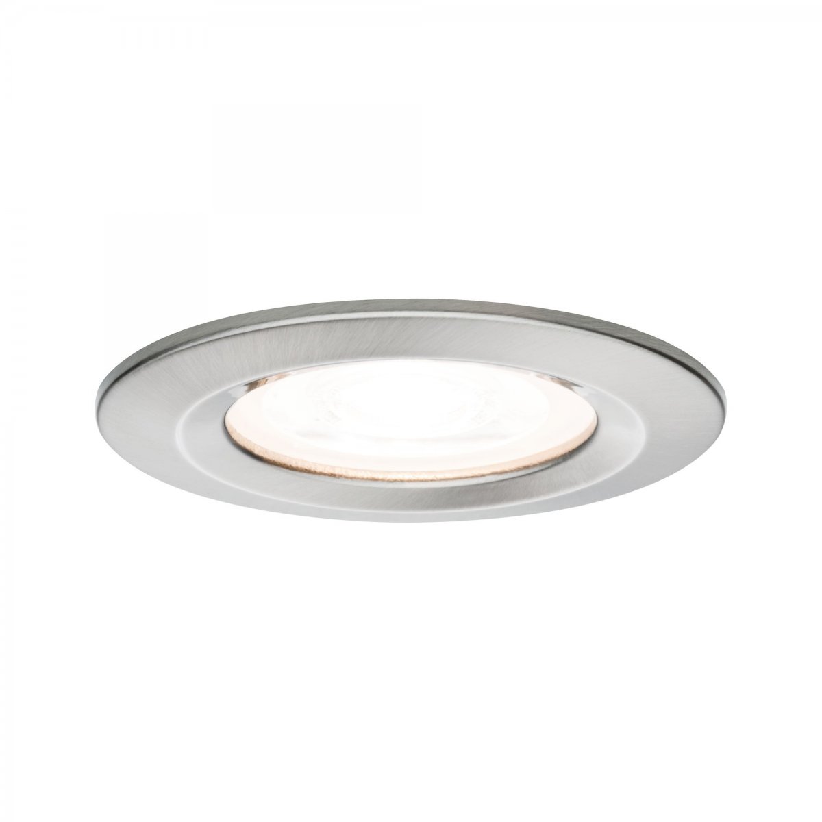 Paulmann No. 93439 LED Einbauleuchte Nova rund 6,5W GU10 Eisen 1er-Set starr IP44