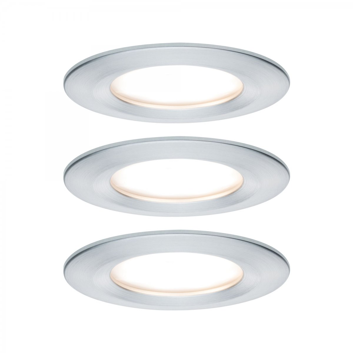 Paulmann No. 93462 Einbauleuchte LED Coin Nova rund 6W Alu gedreht starr