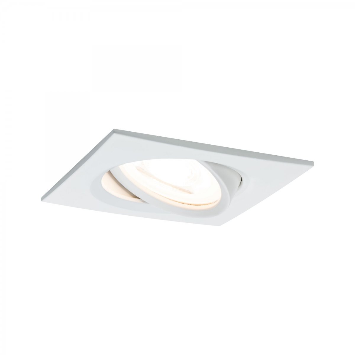 Paulmann No. 93471 LED Einbauleuchte Nova eckig 6,5W GU10 Wei� matt 1er-Set dimmbar