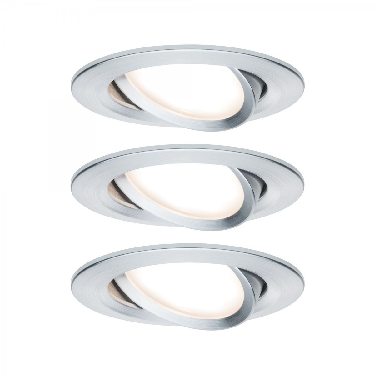 Paulmann No. 93487 Einbauleuchte LED Coin Nova rund 6W Alu gedreht 3-Stufen dimmbar