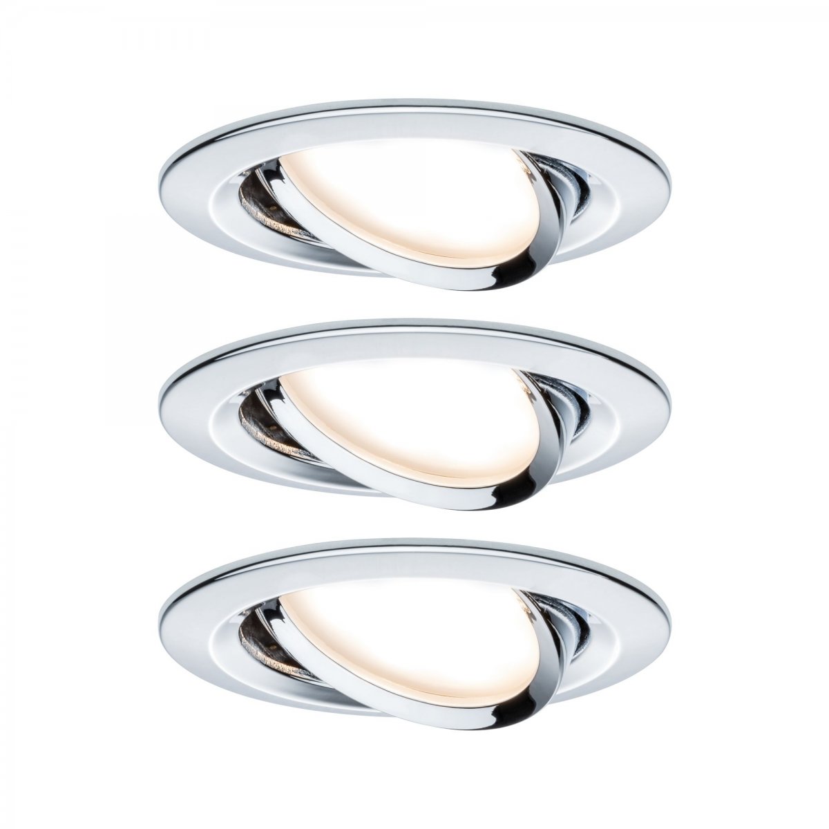 Paulmann No. 93488 Einbauleuchte LED Coin Nova rund  470lm Chrom 3-Stufen dimmbar