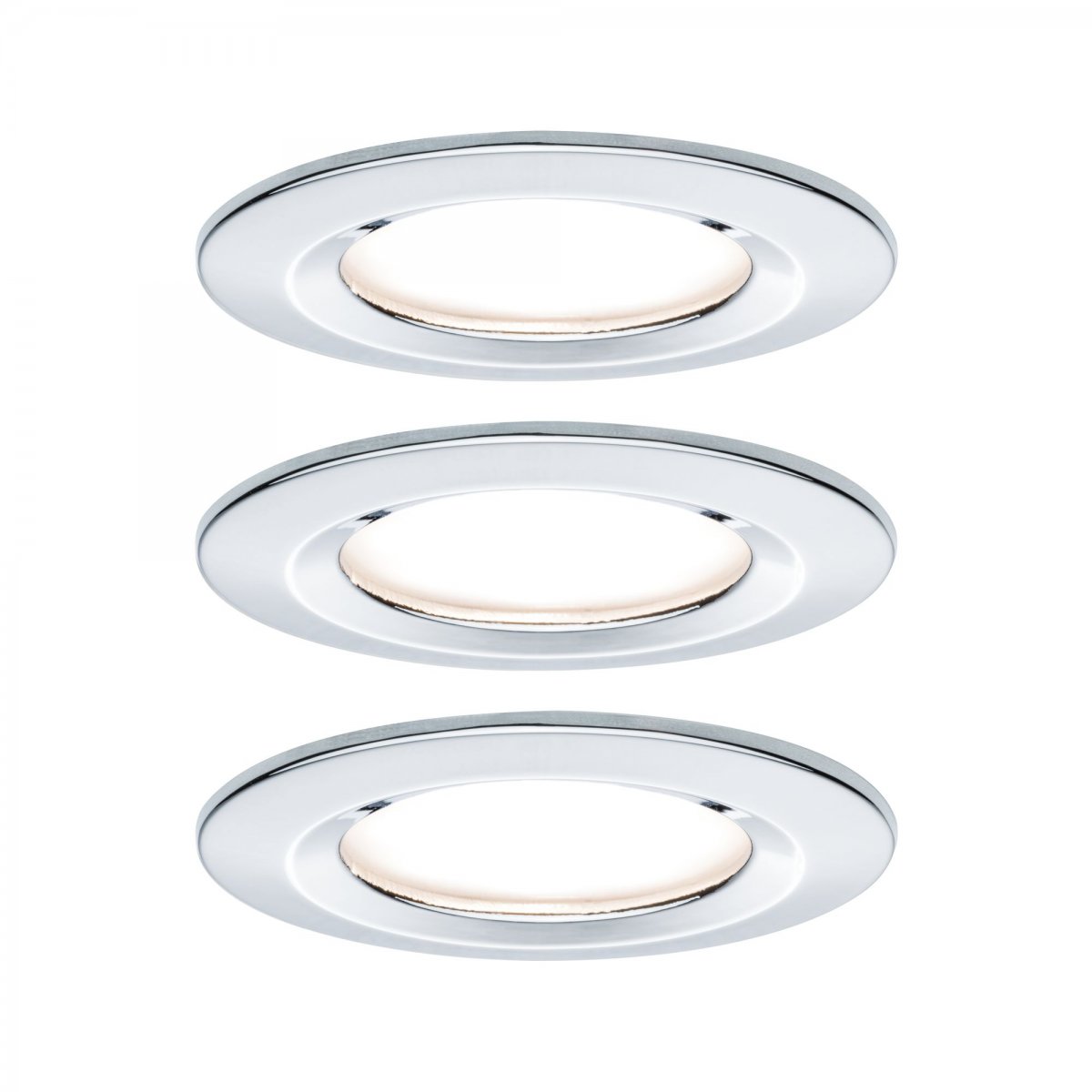 Paulmann No. 93499 Einbauleuchte LED Coin Nova rund 6W Chrom 3-Stufen dimmbar IP44