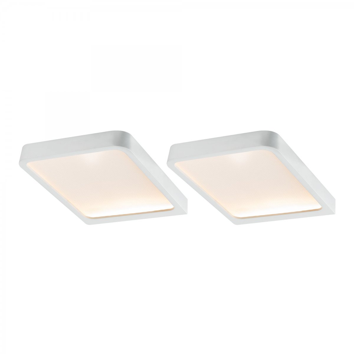 Paulmann No. 93583 M�bel Aufbauleuchte LED Vane eckig 2er-Set inklusive LED-Modul 