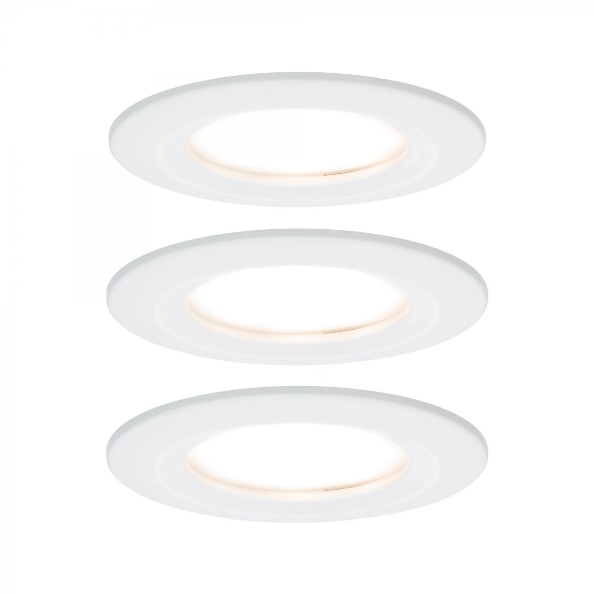 Paulmann No. 93870 Einbauleuchte LED Coin Slim IP44 rund 6W Wei� 3er-Set dimmbar