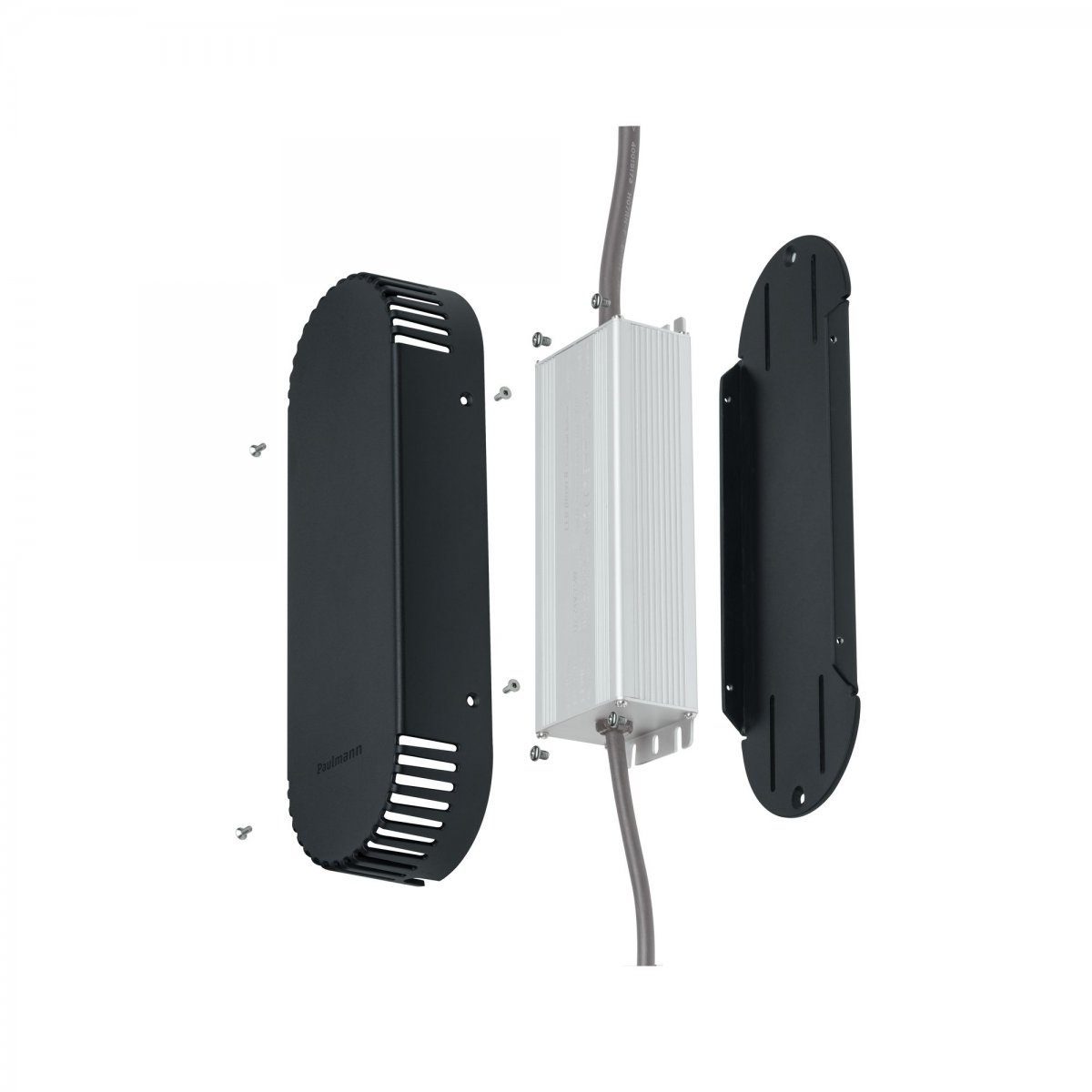 Paulmann No. 93904 Plug&Shine Trafoabdeckung Grau Kunststoff