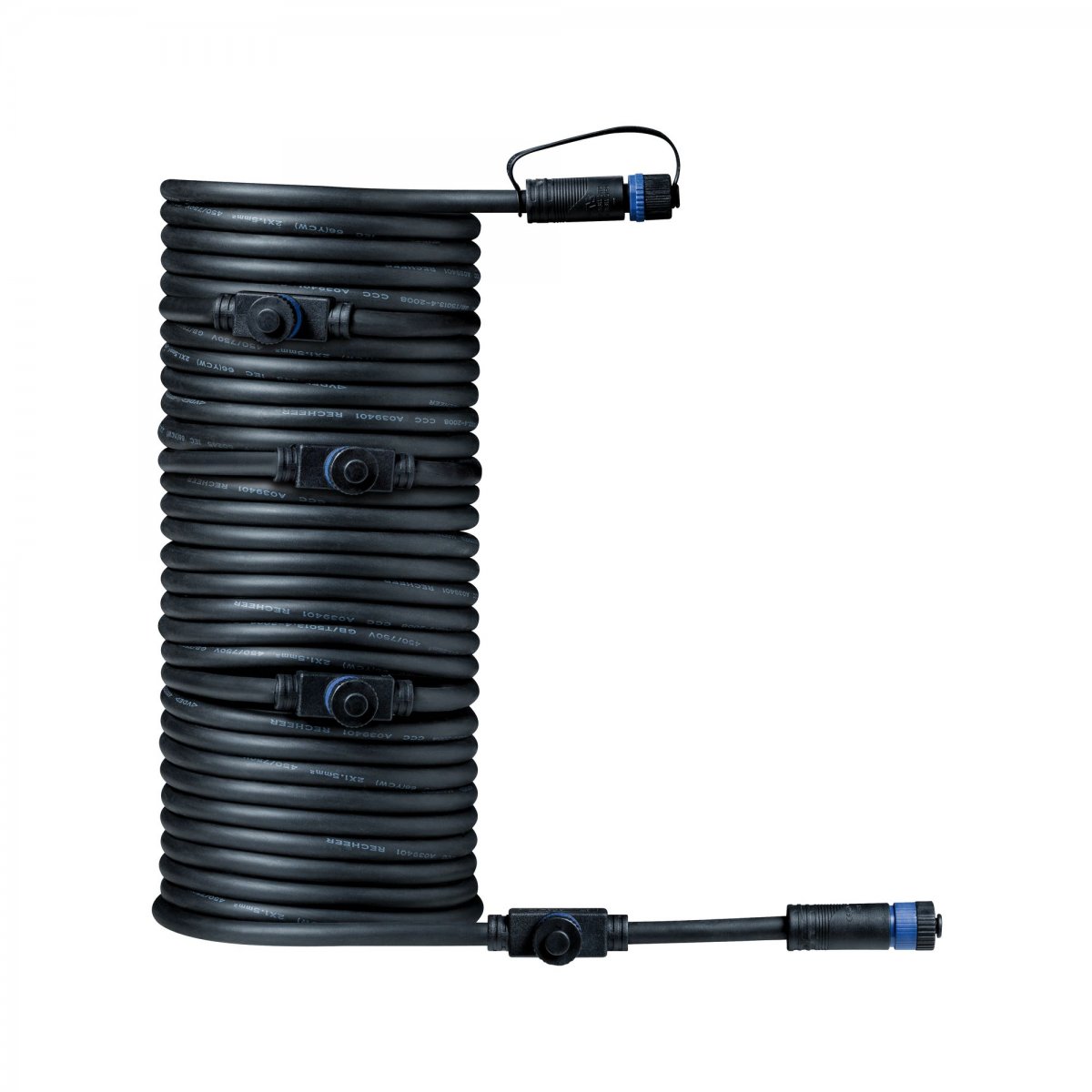 Paulmann No. 93930 Plug&Shine Connector IP68 10m Schwarz, f�nf Anschl�sse