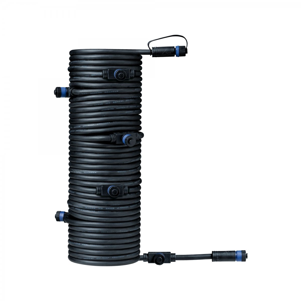 Paulmann No. 93931 Plug&Shine Connector IP68 15m Schwarz, sieben Anschl�sse