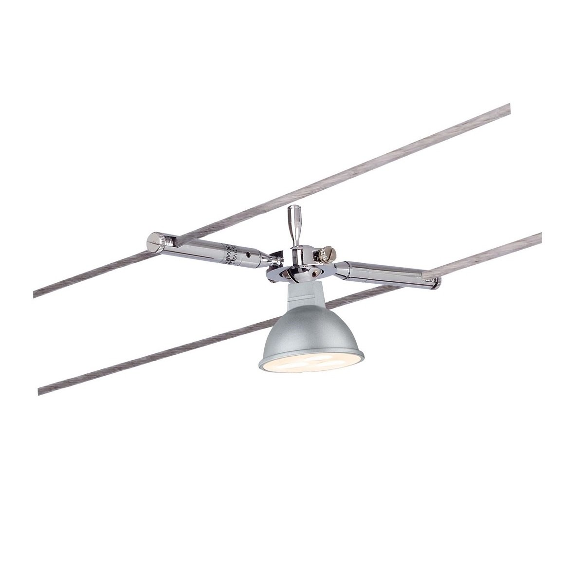 Paulmann No. 94147 Seilspot Togo Chrom ohne Leuchtmittel, max. 10W GU5,3