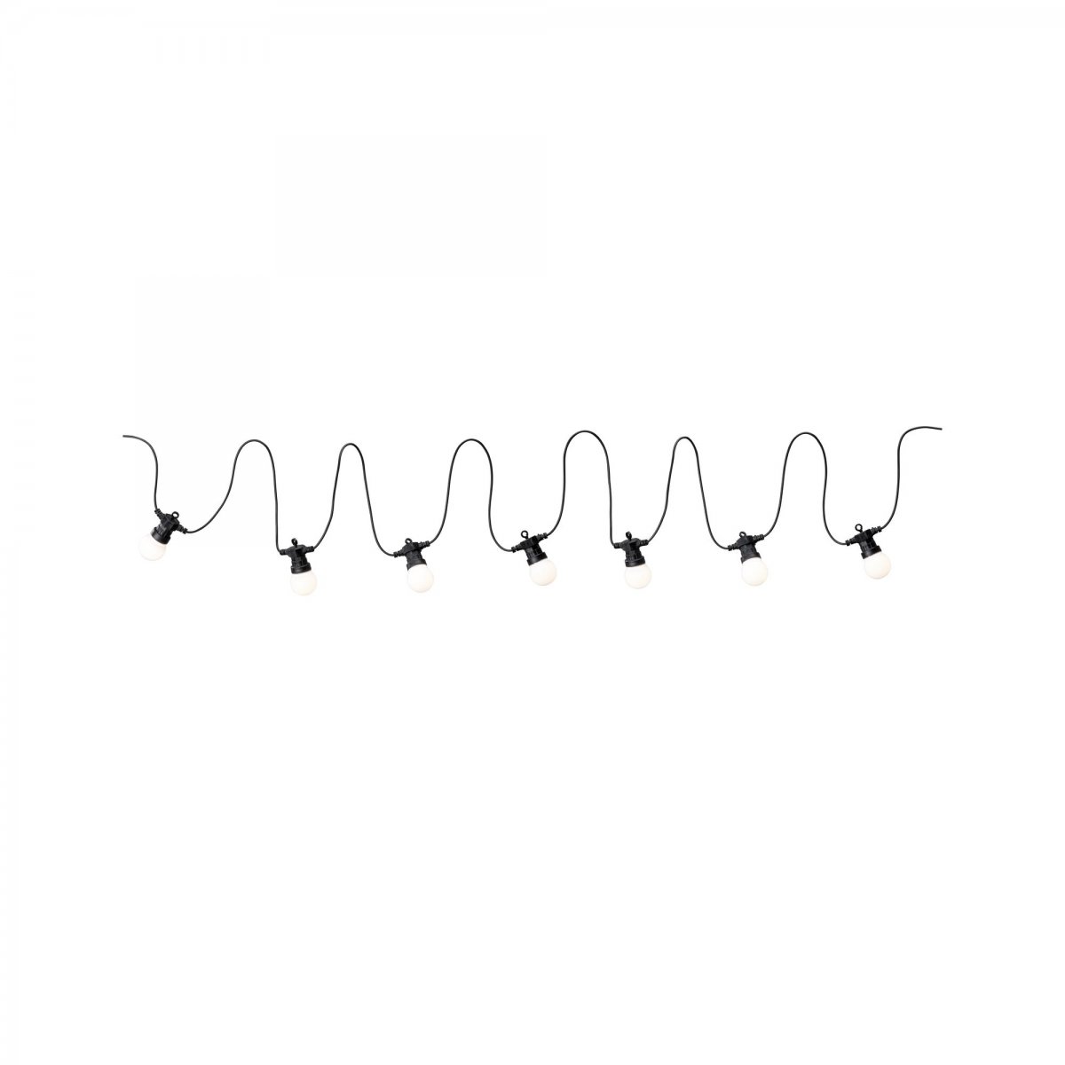 Paulmann No. 94165 Plug&Shine Lichterkette 7-flammig wei� IP44 6,8 m warmwei�