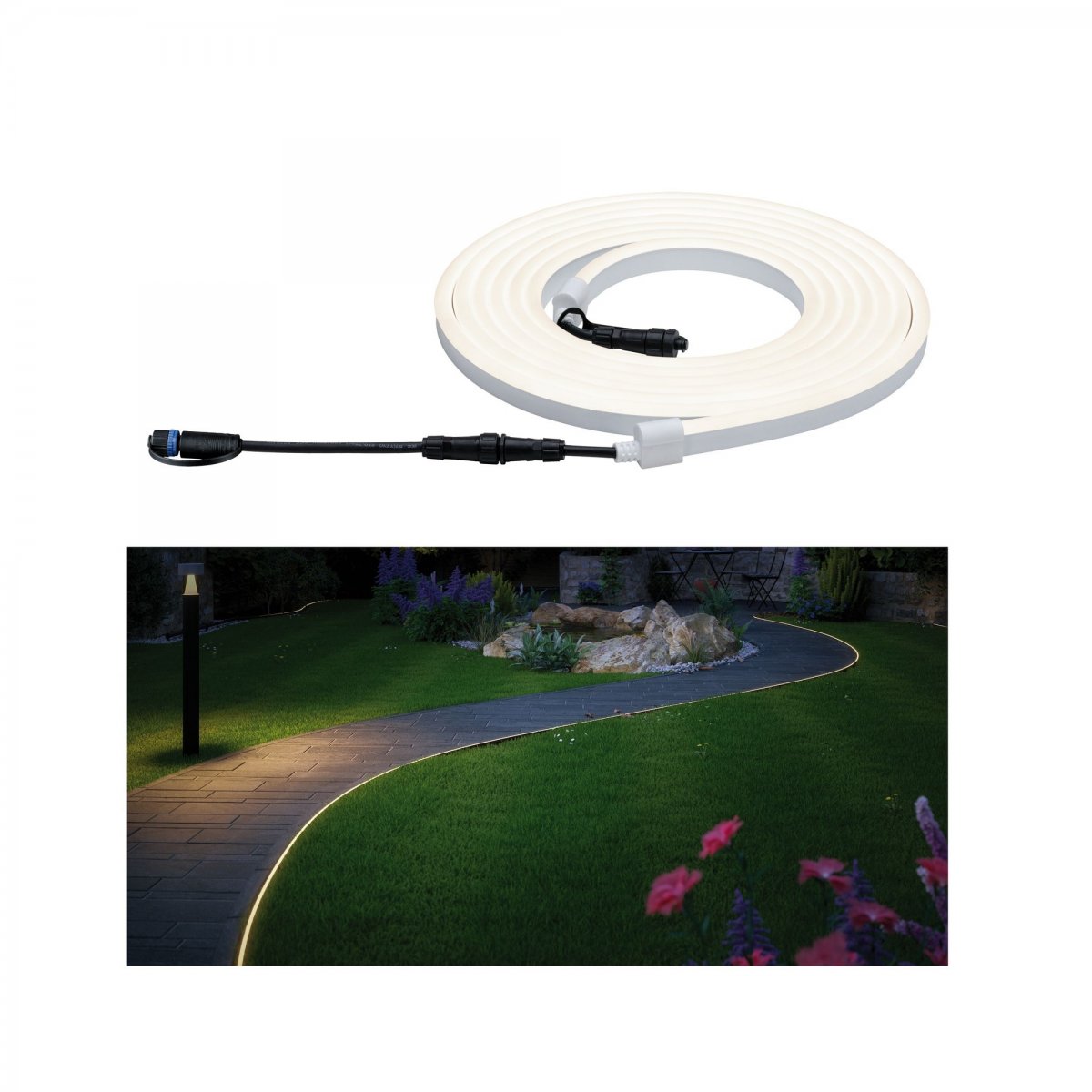 Paulmann No. 94191 Plug&Shine NEON LED Stripe IP67 3000K 5m