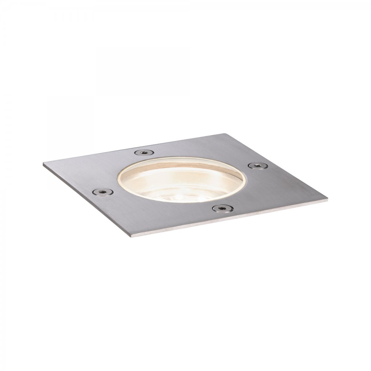 Paulmann No. 94227 Plug&Shine Bodeneinbauleuchte eckig IP65 3000K Silber