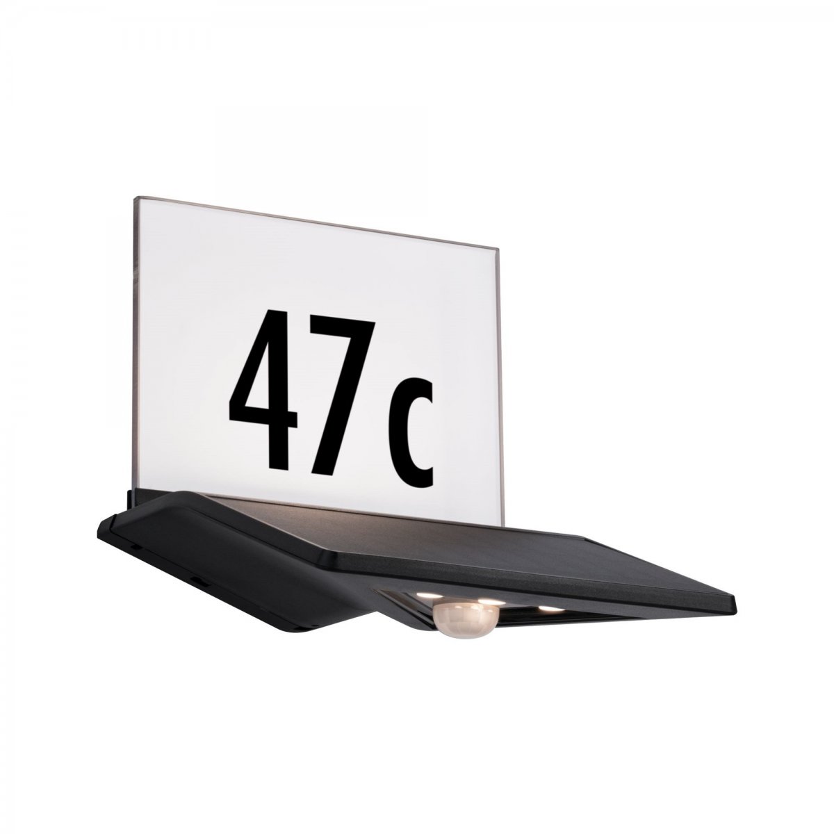 Paulmann No. 94243 Outdoor Solar Hausnummernleuchte Yoko mit Sensor anthrazit IP44