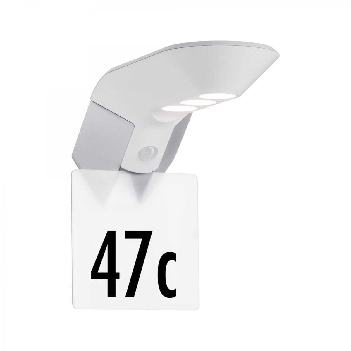 Paulmann No. 94253 Hausnummer f�r Outdoor Solar Wandleuchte Soley Metall Wei�