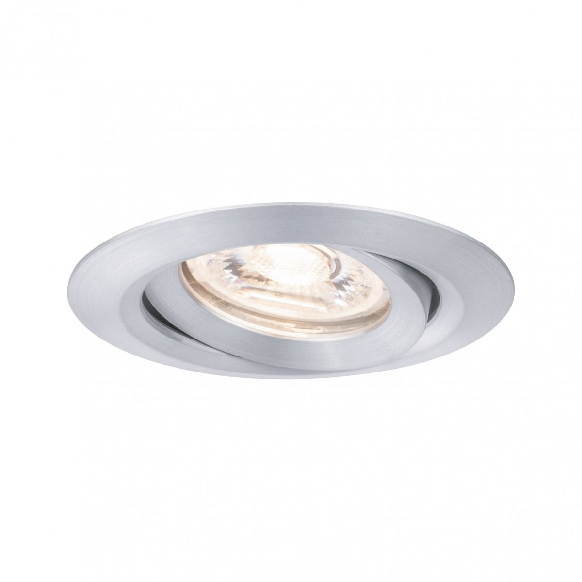 Paulmann No. 94296 Einbauleuchte Nova mini schwenkbar 4W 2.700K Alu gedreht 230V