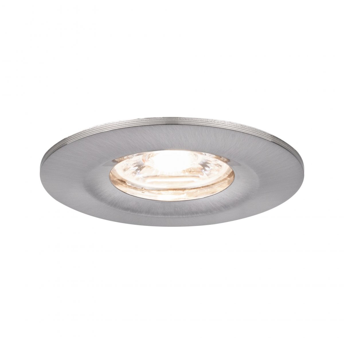 Paulmann No. 94300 Einbauleuchte Nova mini starr IP44 4W 2.700K Eisen geb�rstet 230V