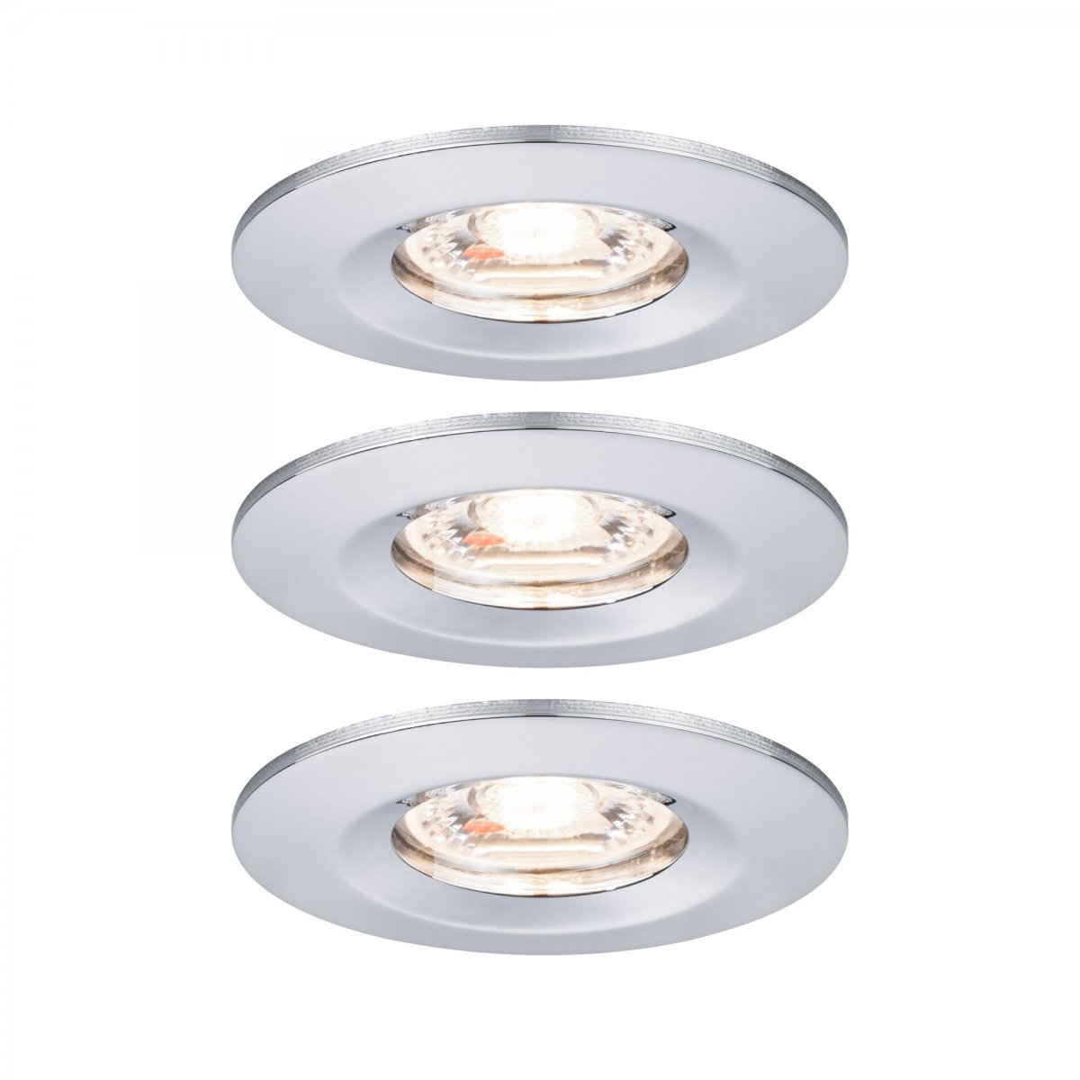 Paulmann No. 94303 Einbauleuchte Nova mini starr IP44 3x4W 2.700K Chrom 230V