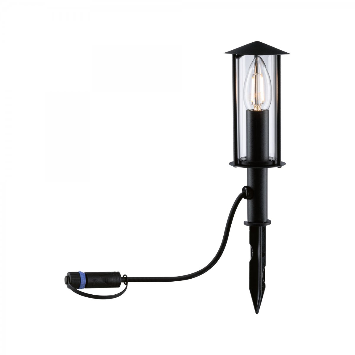 Paulmann No. 94323 Plug&Shine Poller Classic Mini IP44 24V Anthrazit E14 22cm