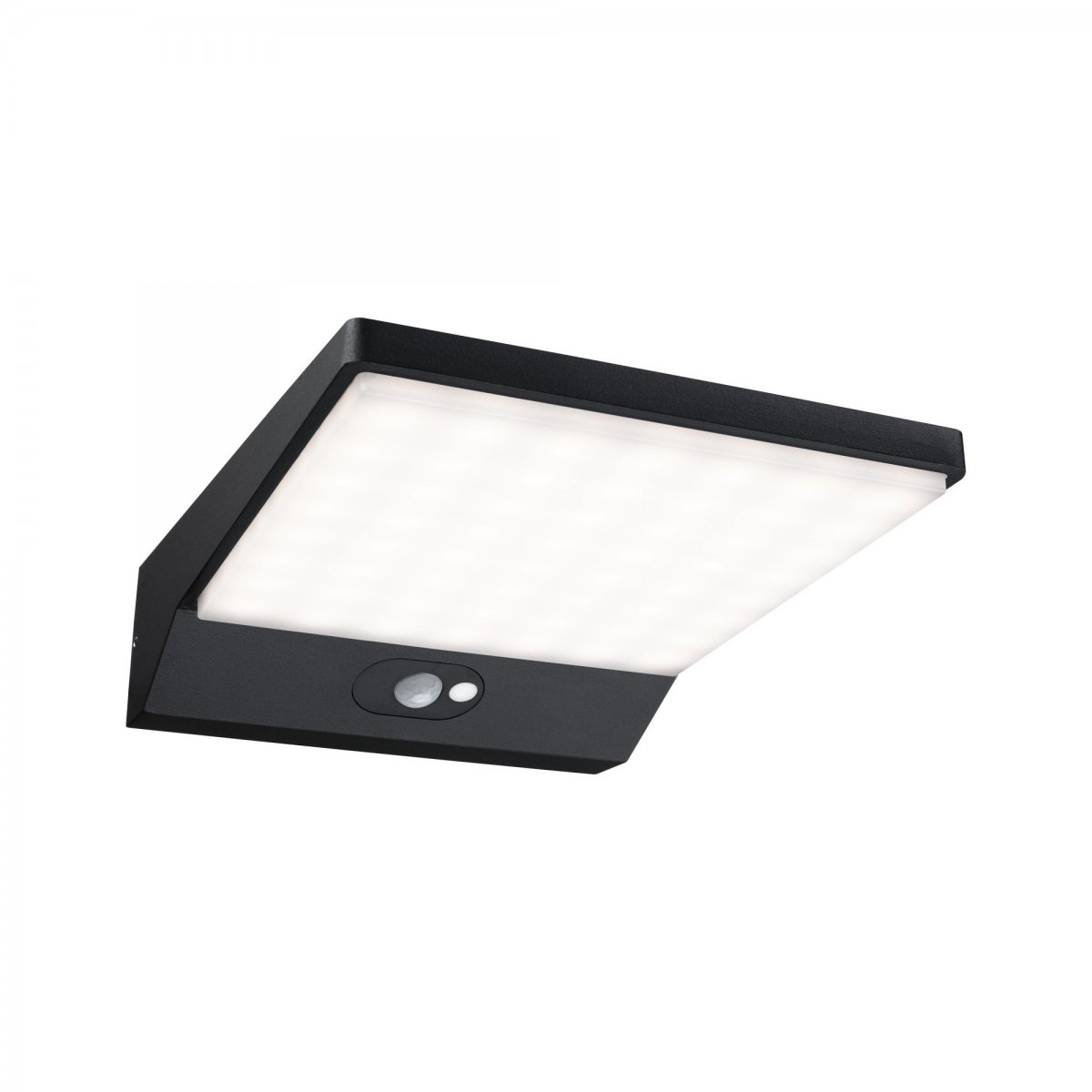 Paulmann No. 94334 Solar Wandleuchte IP44 dunkelgrau 5W 3000K Bewegungsmelder