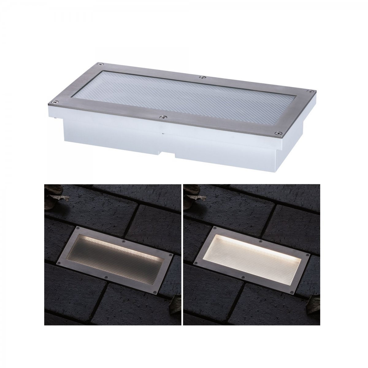 Paulmann No. 94337 Outdoor Bodeneinbauleuchte Brick IP67 mit Bewegungsmelder