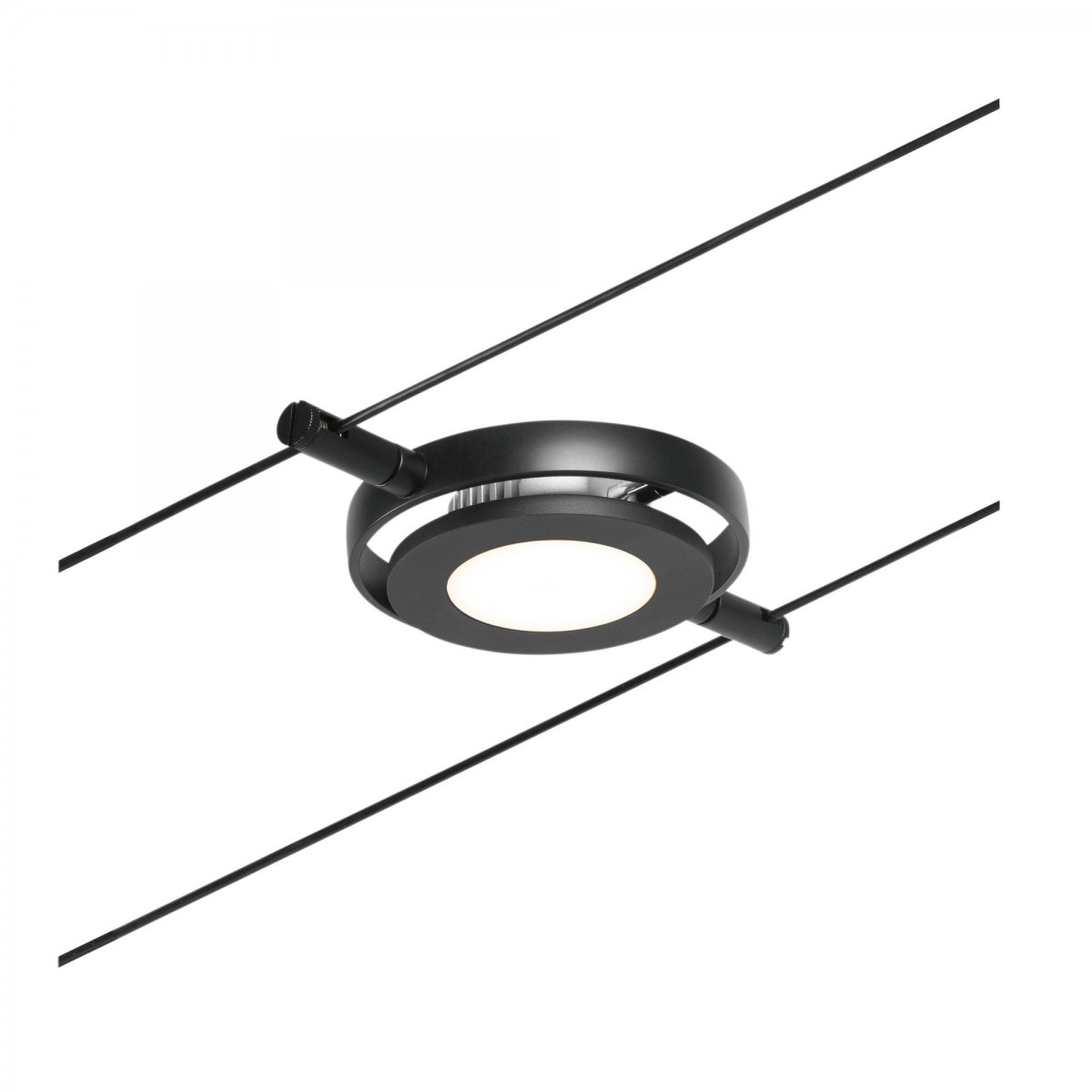 Paulmann No. 94419 Seilsystem Spot RoundMac Schwarz DC 3000K