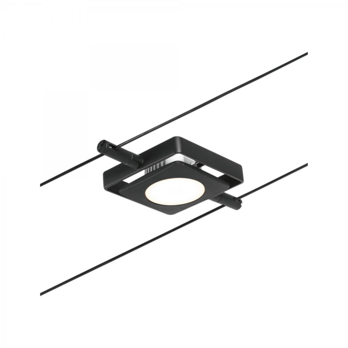 Paulmann No. 94425 Seilsystem Spot MacLED Schwarz matt Chrom DC 3000K